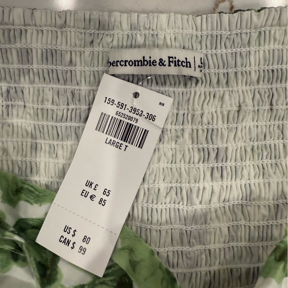 Abercrombie & Fitch Green Floral Mini Dress - Picture 3 of 5